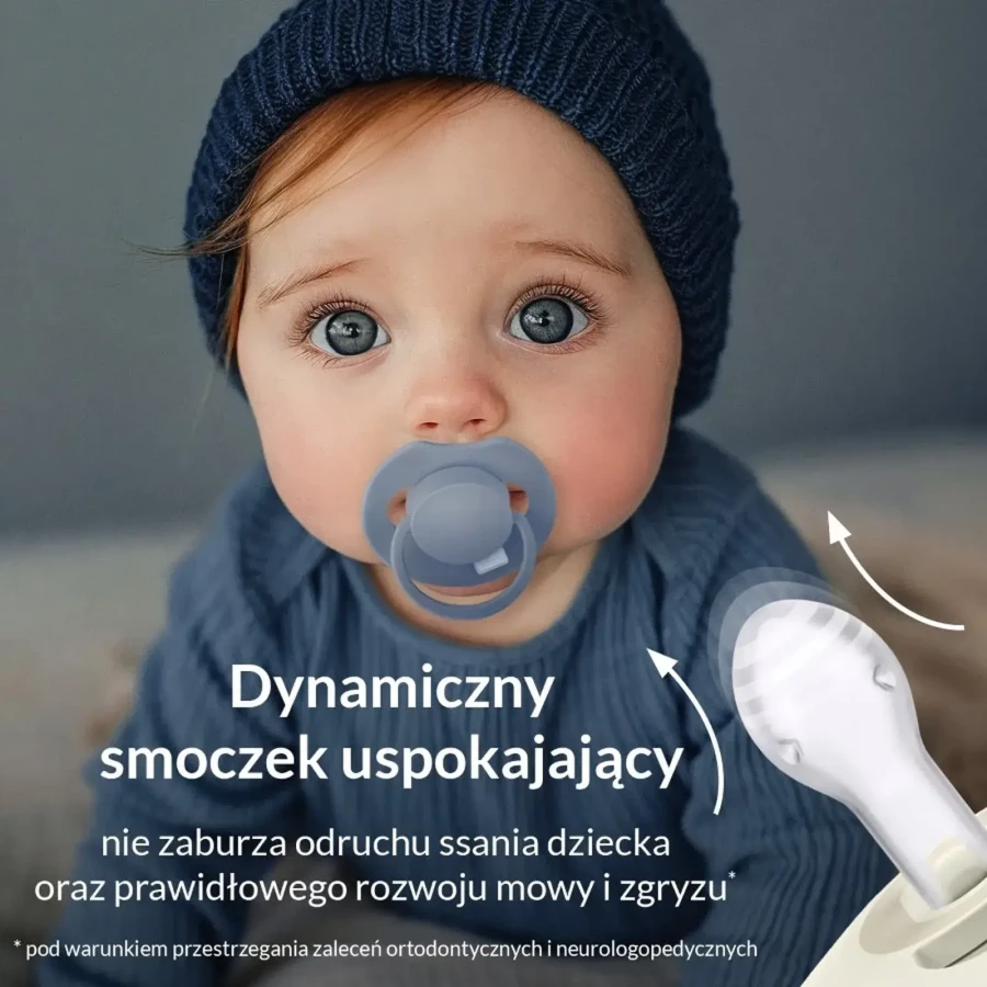 Smoczek silikonowy dynamiczny LOVI Prime, 2szt. - Baby Blue, Blue / Lovi