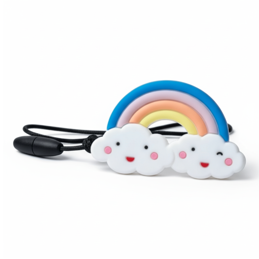 Gryzak terapeutyczny, antystresowy naszyjnik - Chmurka / Jellystone