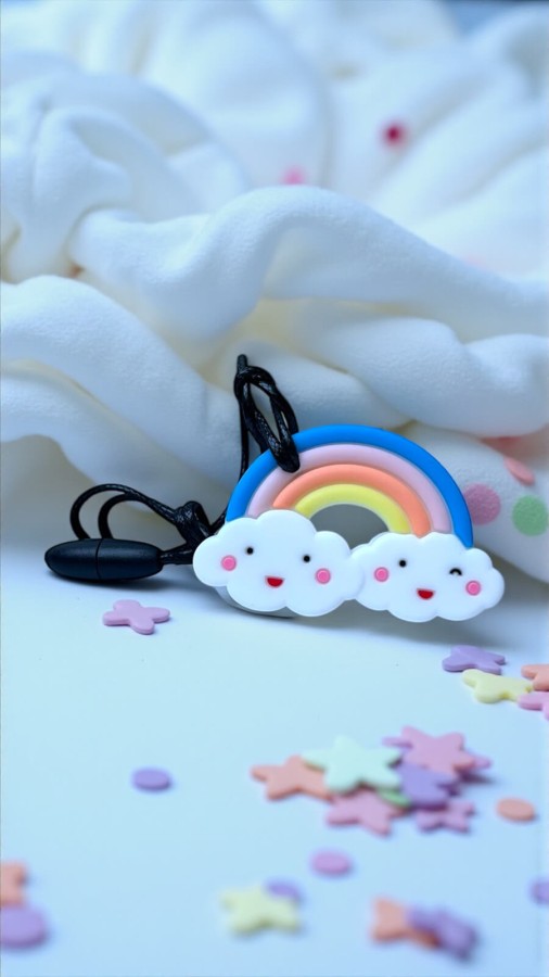 Gryzak terapeutyczny, antystresowy naszyjnik - Chmurka / Jellystone