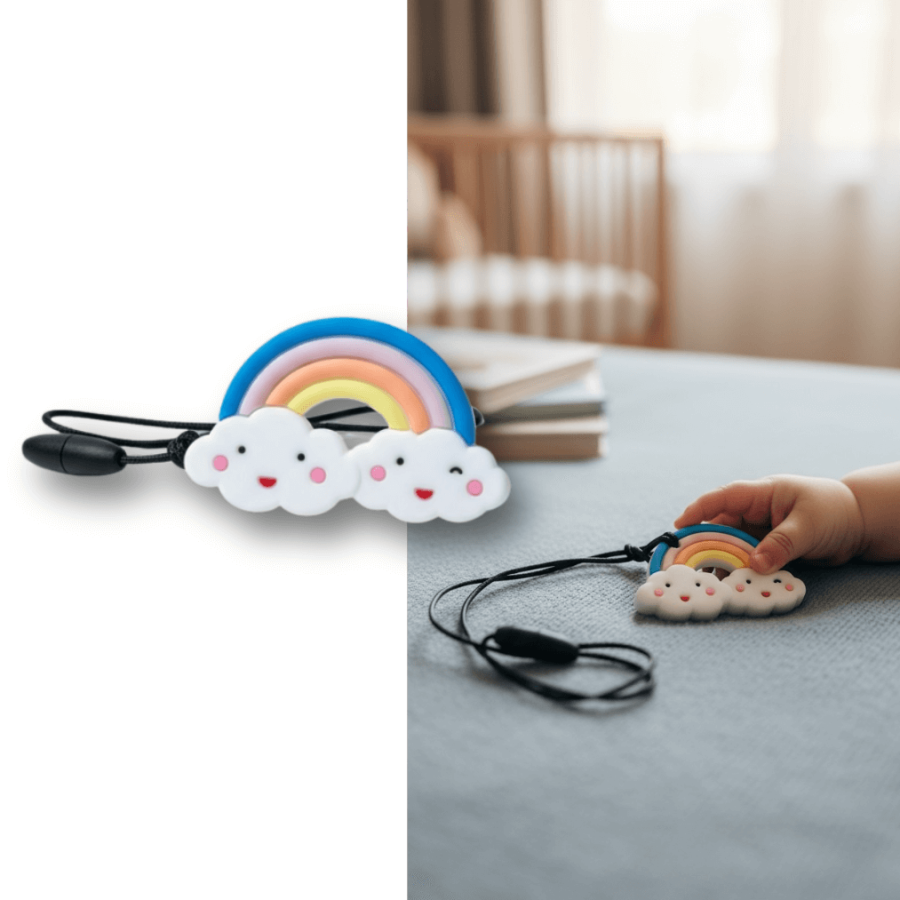 Gryzak terapeutyczny, antystresowy naszyjnik - Chmurka / Jellystone