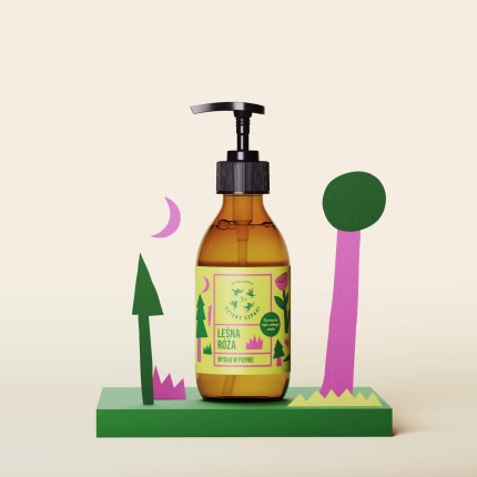 Leśna Róża - naturalne mydło w płynie, 300 ml / Mydlarnia Cztery Szpaki