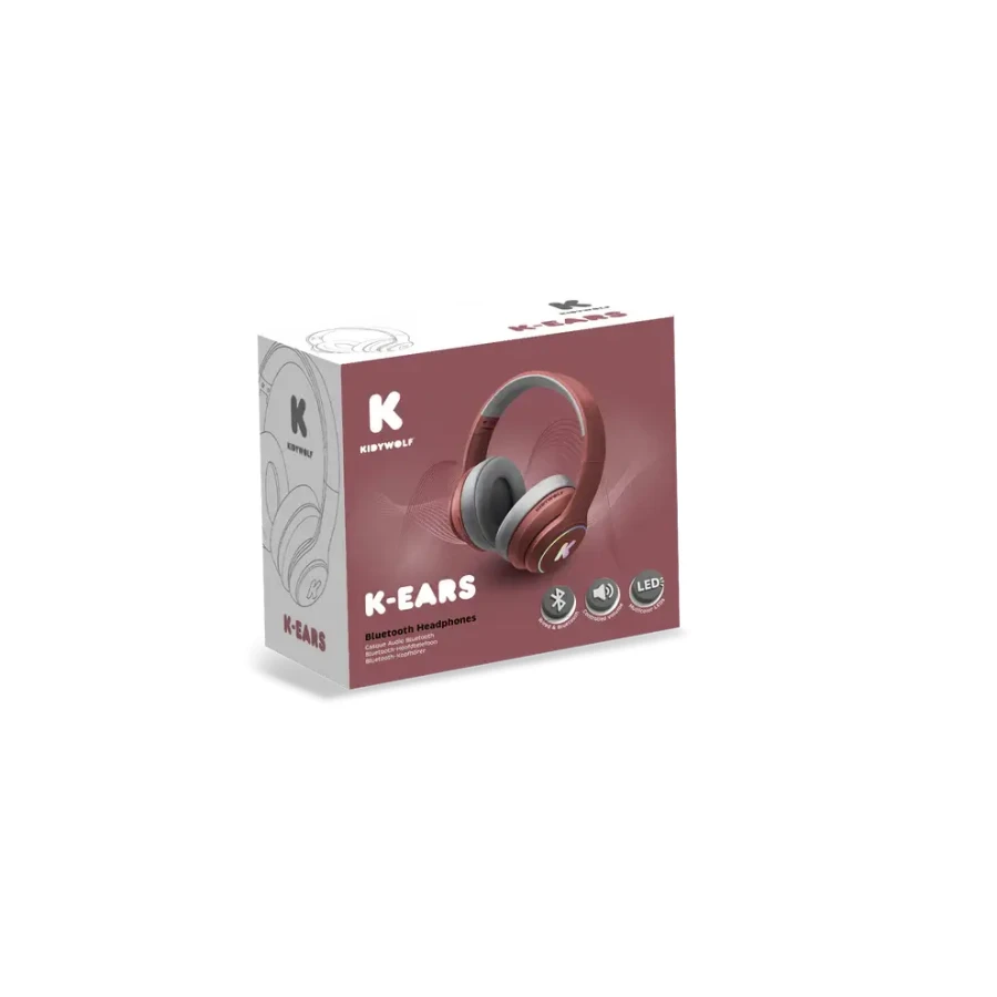 Słuchawki K-EARS - czerwone / Kidywolf