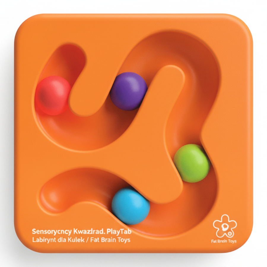 Sensoryczny Kwadrat. PlayTab. Labirynt dla Kulek / Fat Brain Toys