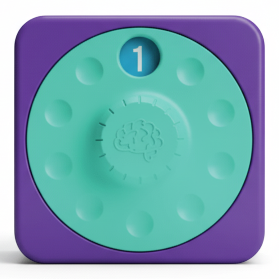 Sensoryczny Kwadrat. PlayTab. Tarcza Numerowa / Fat Brain Toys