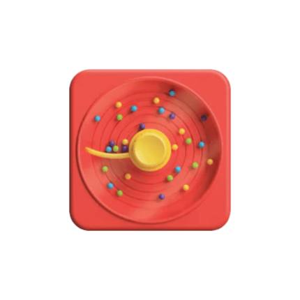 Sensoryczny Kwadrat. PlayTab. Zmiatacz Kulek / Fat Brain Toys