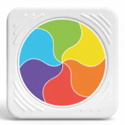 Sensoryczny Kwadrat. PlayTab. Tęczowe Kółeczko / Fat Brain Toys