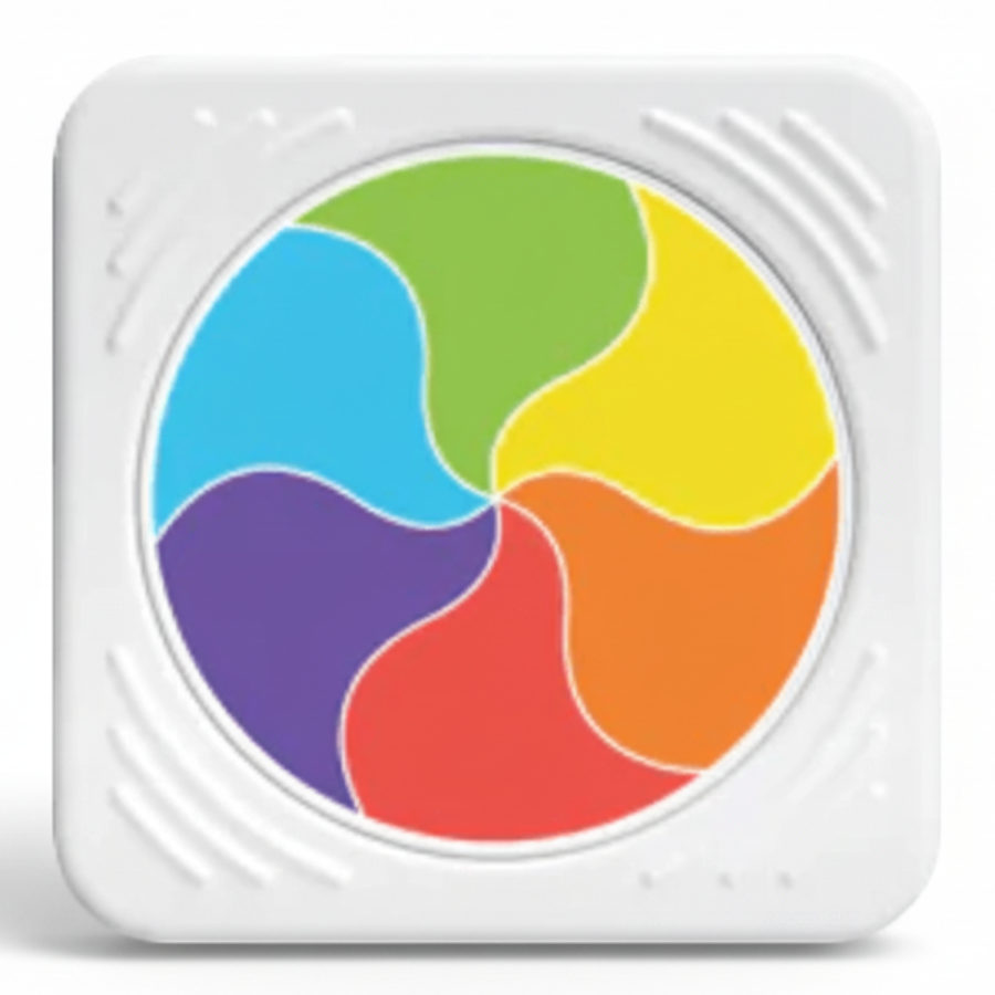 Sensoryczny Kwadrat. PlayTab. Tęczowe Kółeczko / Fat Brain Toys