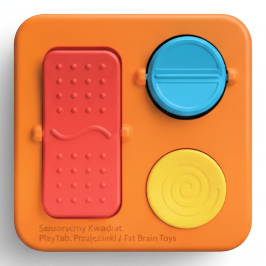 Sensoryczny Kwadrat. PlayTab. Przełączniki / Fat Brain Toys