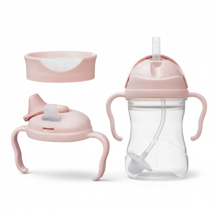 Zestaw 3w1 do nauki picia - Blush / b.box