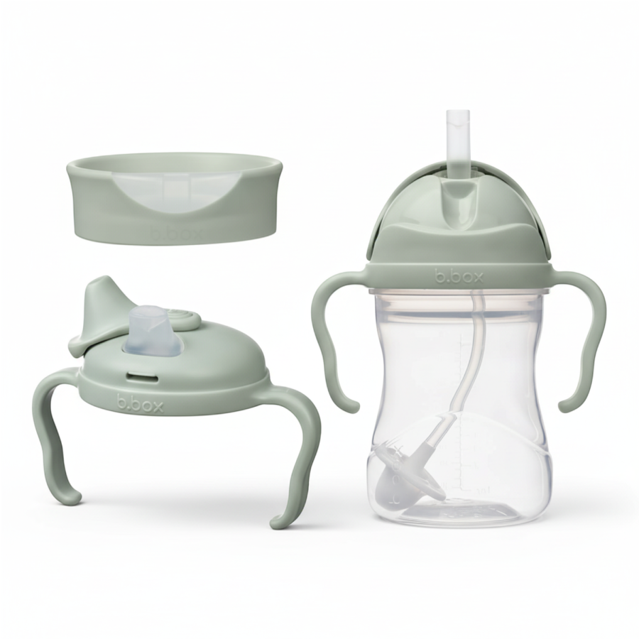Zestaw 3w1 do nauki picia - Sage / b.box