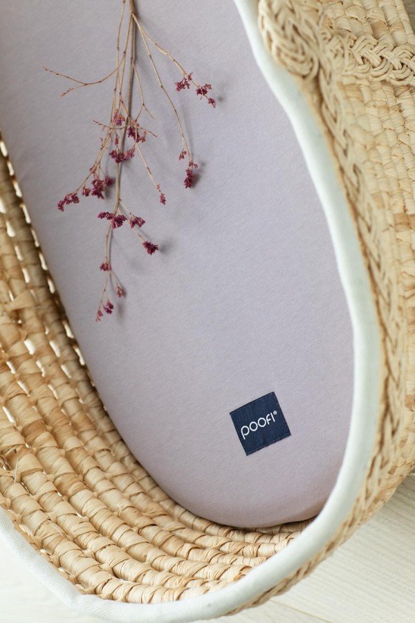 Prześcieradło do gondoli Organic kolor - lawenda / POOFI