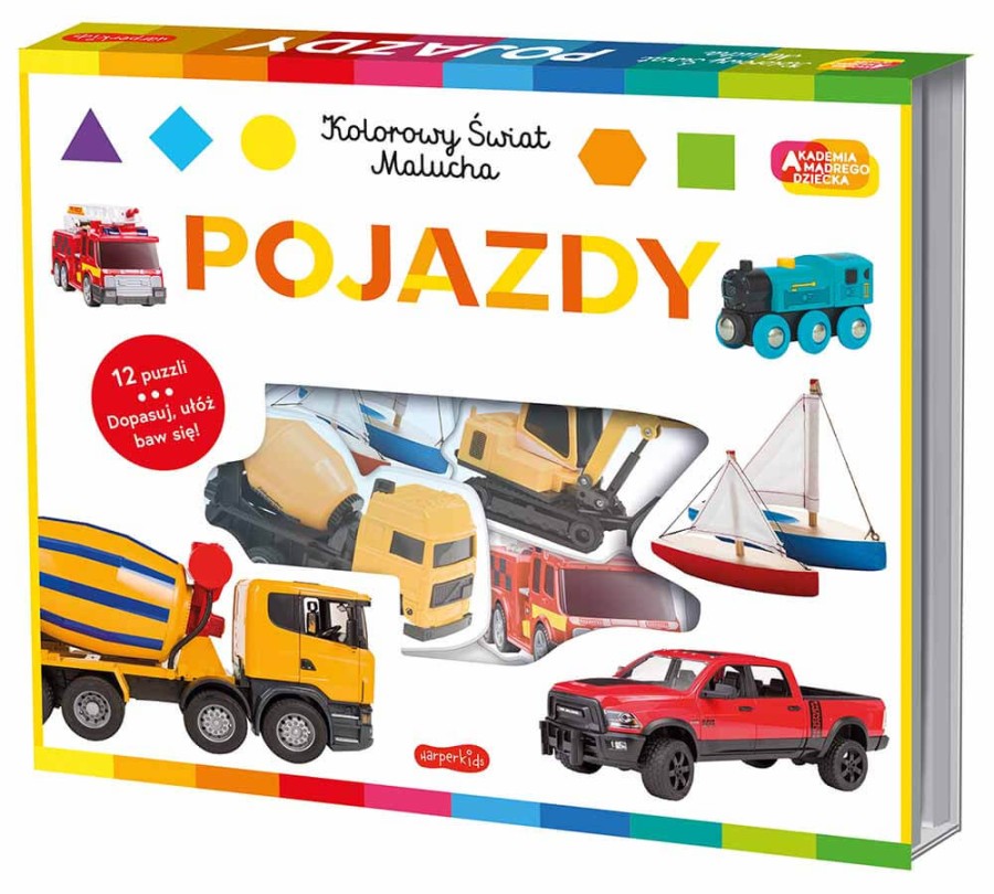 Pojazdy. Akademia mądrego dziecka. Kolorowy świat malucha / HarperCollins
