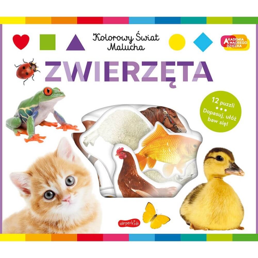 Zwierzęta. Akademia mądrego dziecka. Kolorowy świat malucha / HarperCollins