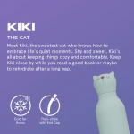 Butelka termiczna ze słomką Bestie, 460 ml - Kot / Asobu