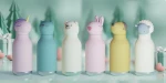 Butelka termiczna ze słomką Bestie, 460 ml - Pies / Asobu