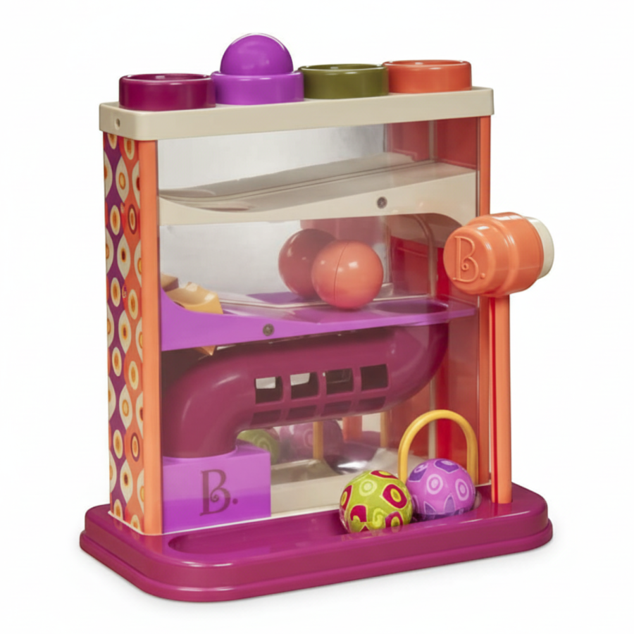 Whacky Ball – lustrzany kulodrom z młotkiem / B.Toys