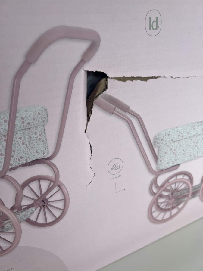 USZKODZONE OPAKOWANIE: Wózek gondola dla lalek / Little Dutch