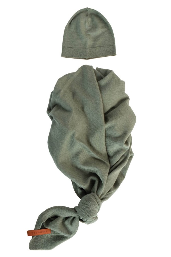 Zestaw merino Cozy - oliwkowy / Yarnami