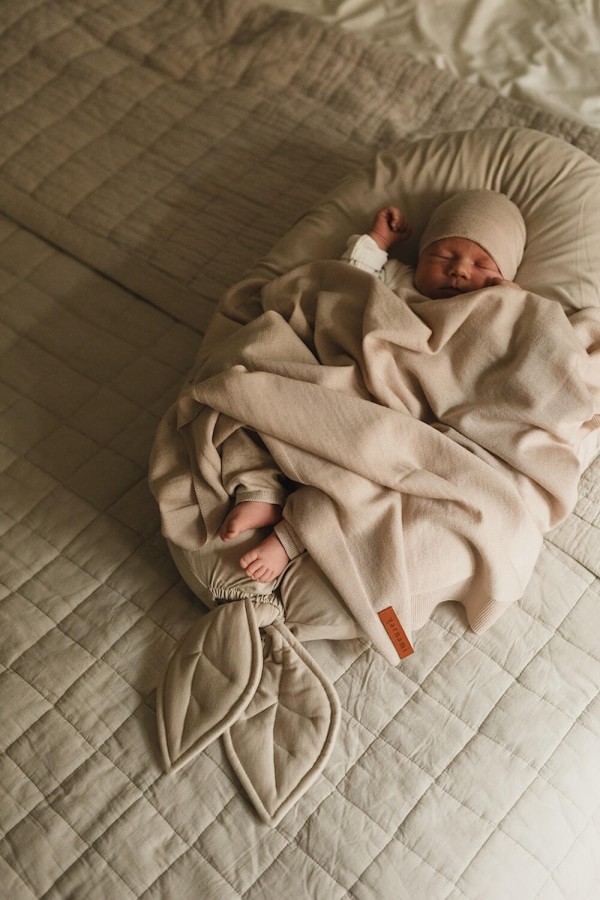 Kocyk Merino Cozy - piaskowy / Yarnami