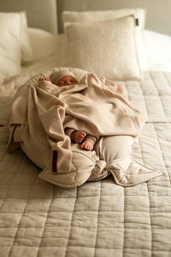 Kocyk Merino Cozy - piaskowy / Yarnami