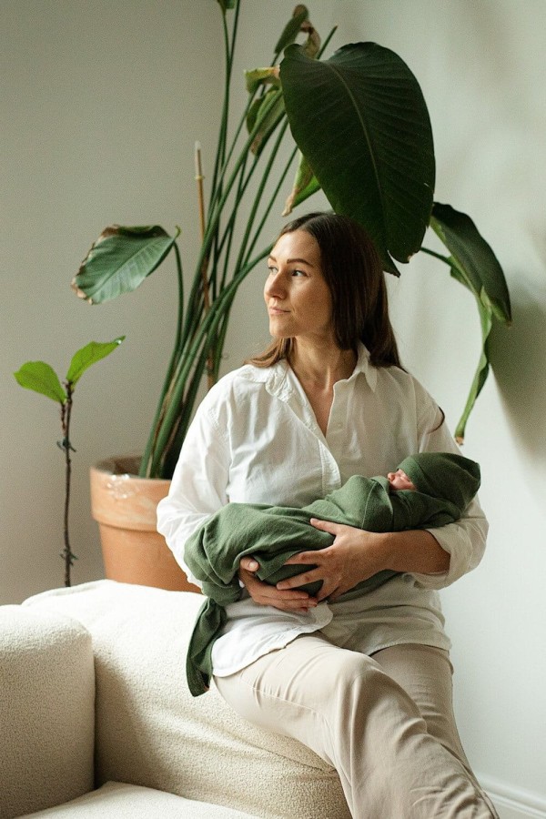 Kocyk Merino Cozy - oliwkowy / Yarnami