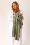 Kocyk Merino Cozy - oliwkowy / Yarnami