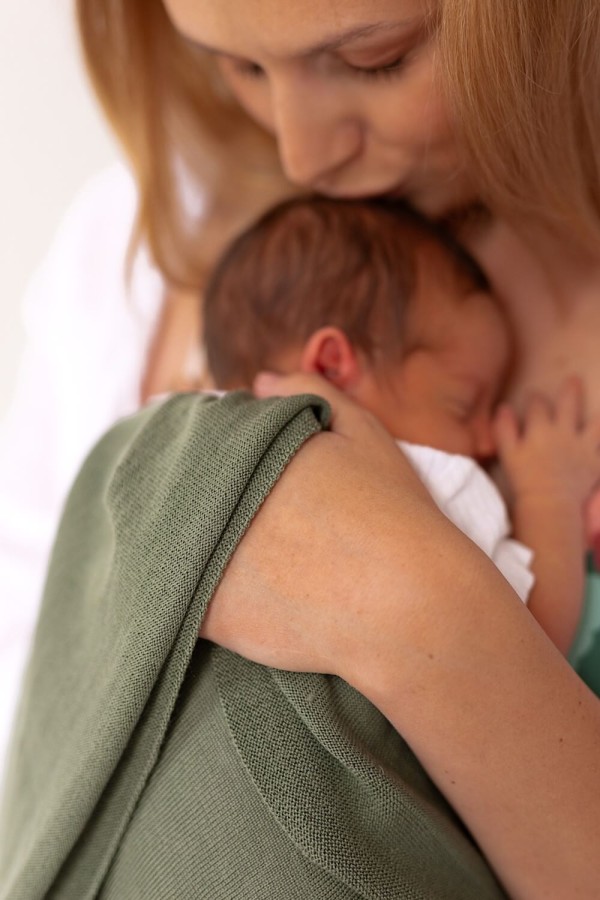 Kocyk Merino Cozy - oliwkowy / Yarnami