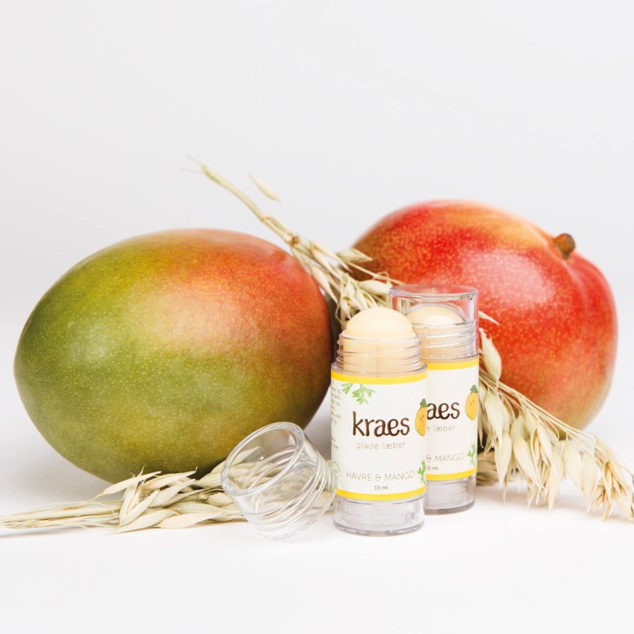 Naturalna pomadka ochronna do ust Owies & Mango, 15ml / Kraes