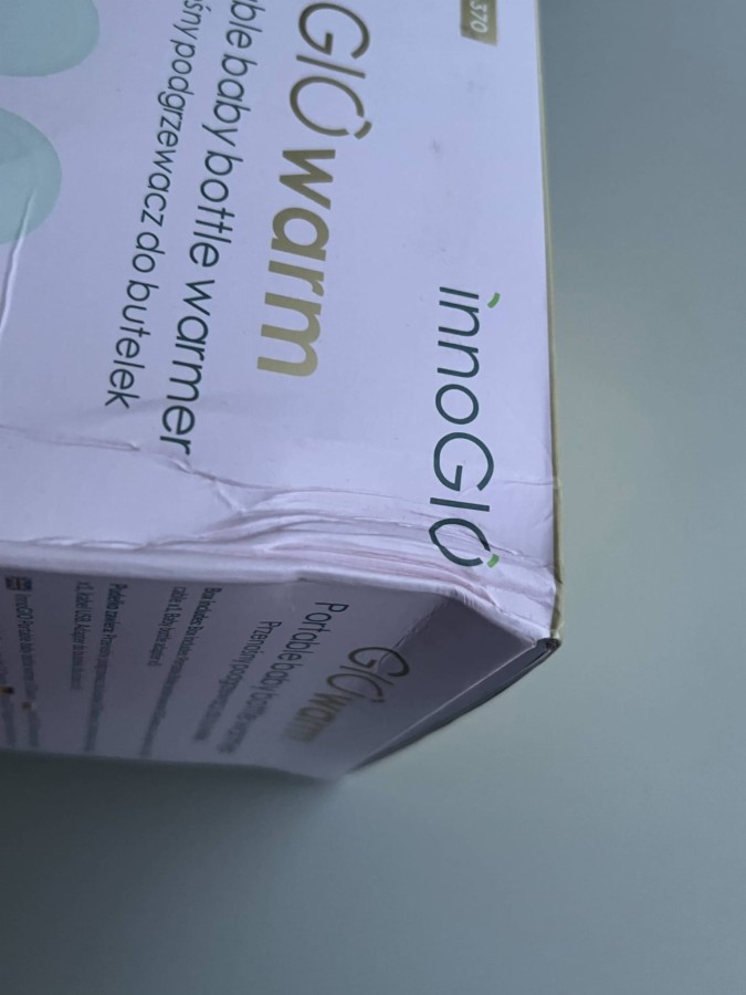 USZKODZONE OPAKOWANIE: GIOwarm Przenośny podgrzewacz do butelek GIO-370 / InnoGIO