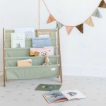 Stojak na Książki Recycled Solid Green / 3 Sprouts