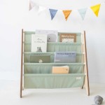 Stojak na Książki Recycled Solid Green / 3 Sprouts