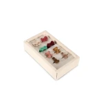 Zestaw pierścionków, 8szt. - misty rose / Konges slojd