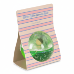 Duża piłeczka brokatowa z figurkami - lemon / Konges slojd