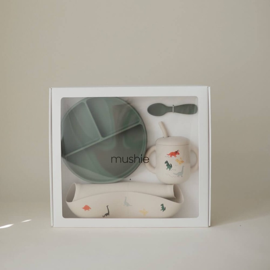 Zestaw obiadowy - Dinosaurs / Mushie