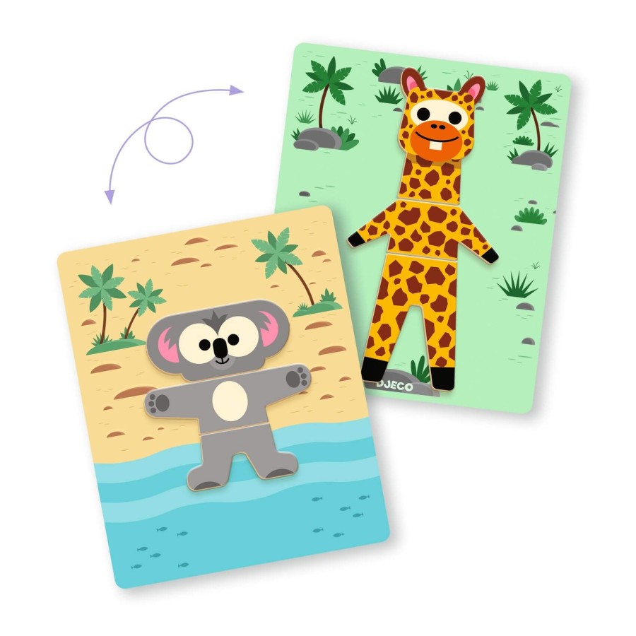 Magnetyczne puzzle Inzebox SAFARI / Djeco