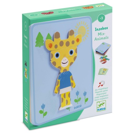 Magnetyczne puzzle Inzebox ZWIERZĘTA / Djeco
