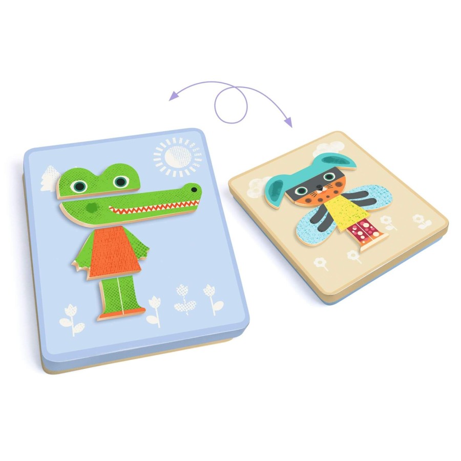 Magnetyczne puzzle Inzebox ZWIERZĘTA / Djeco