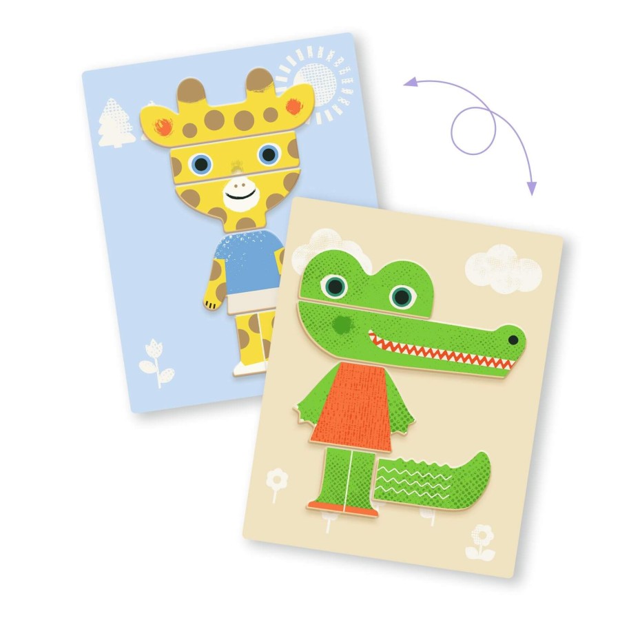 Magnetyczne puzzle Inzebox ZWIERZĘTA / Djeco