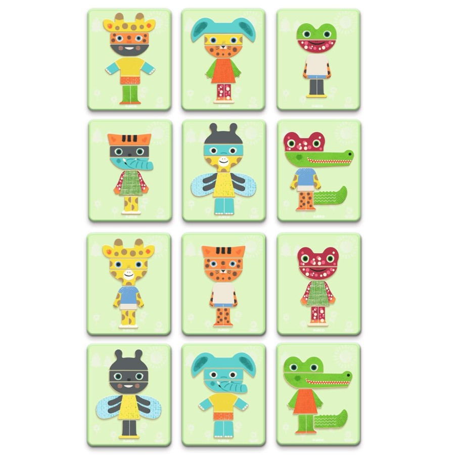 Magnetyczne puzzle Inzebox ZWIERZĘTA / Djeco