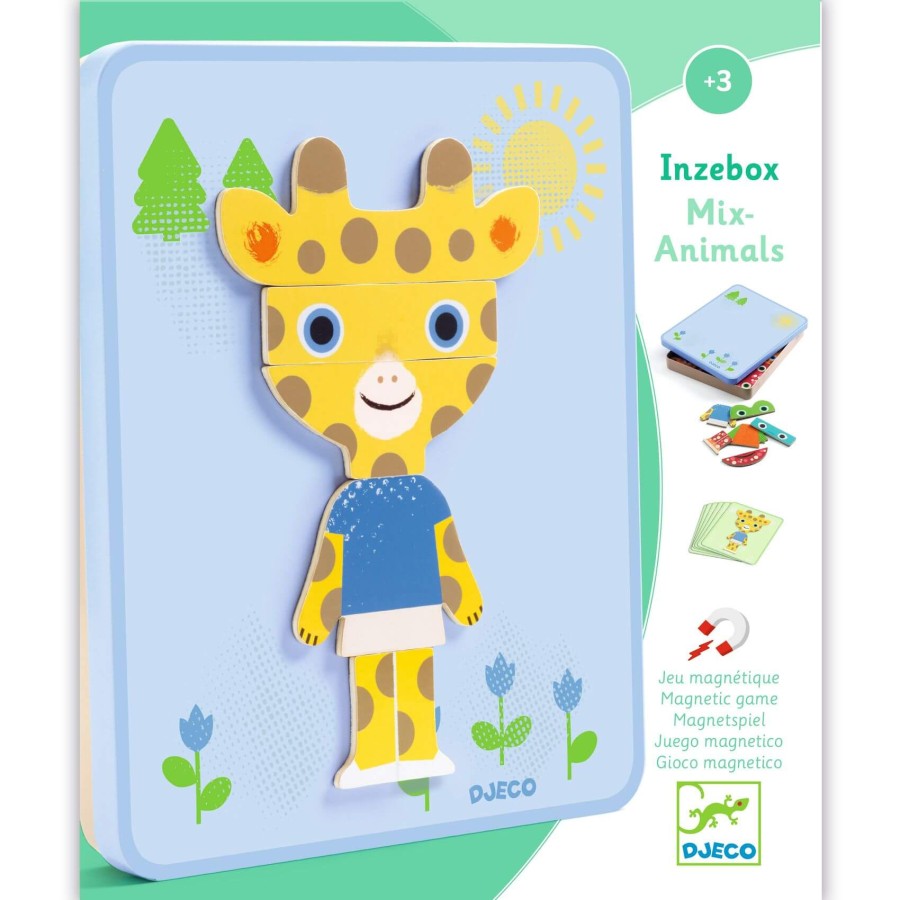 Magnetyczne puzzle Inzebox ZWIERZĘTA / Djeco