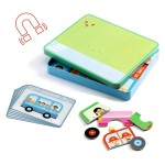 Magnetyczne puzzle Inzebox POJAZDY / Djeco