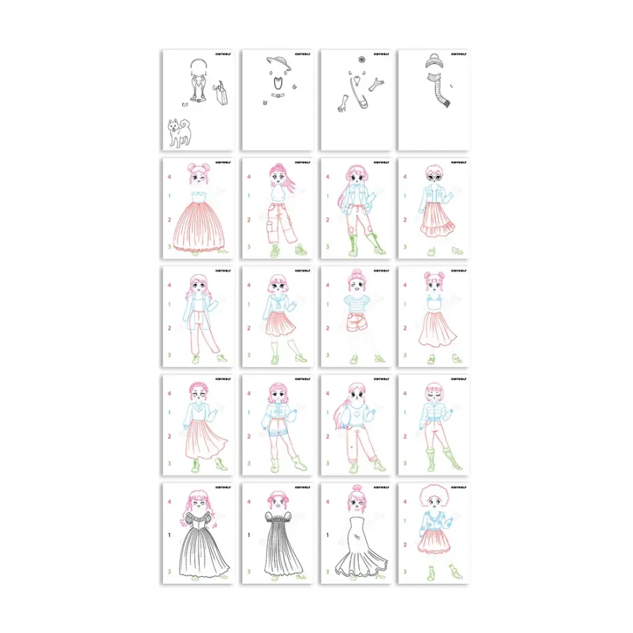 Podświetlany tablet do nauki pisania i rysowania KIDYDRAW-PRO - rózowy / Kidywolf