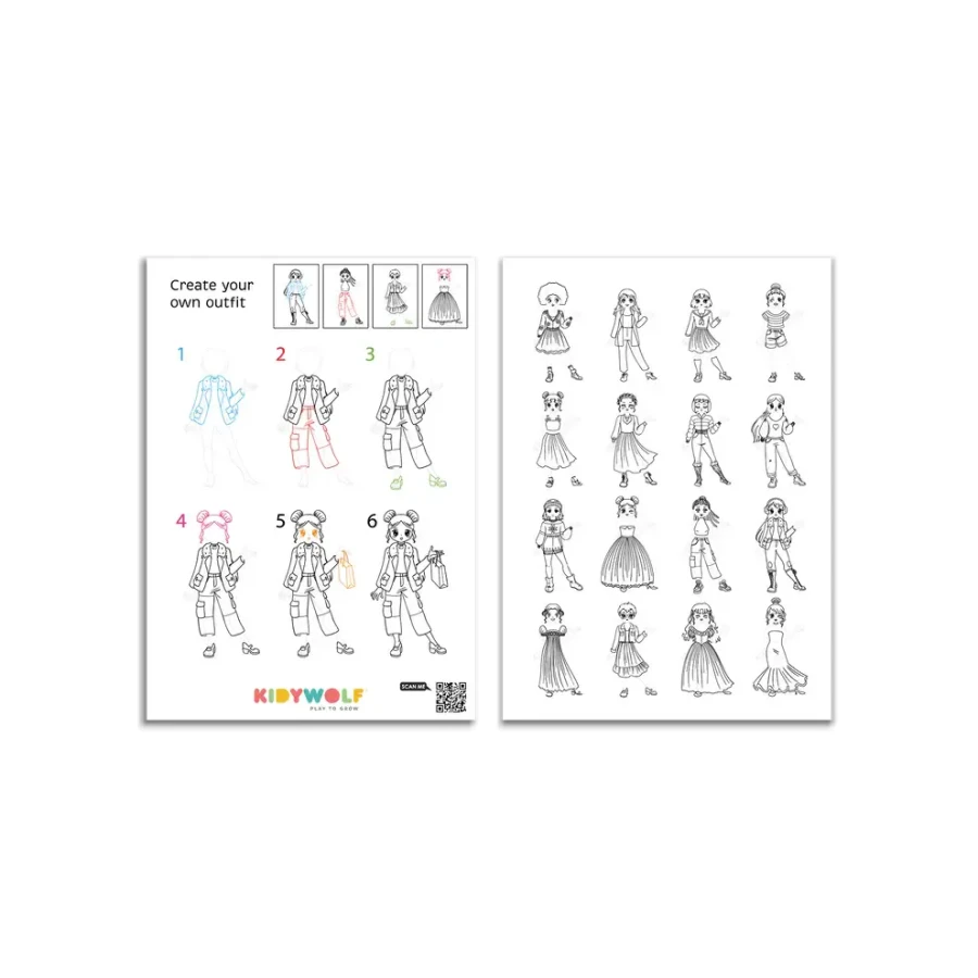 Podświetlany tablet do nauki pisania i rysowania KIDYDRAW-PRO - rózowy / Kidywolf