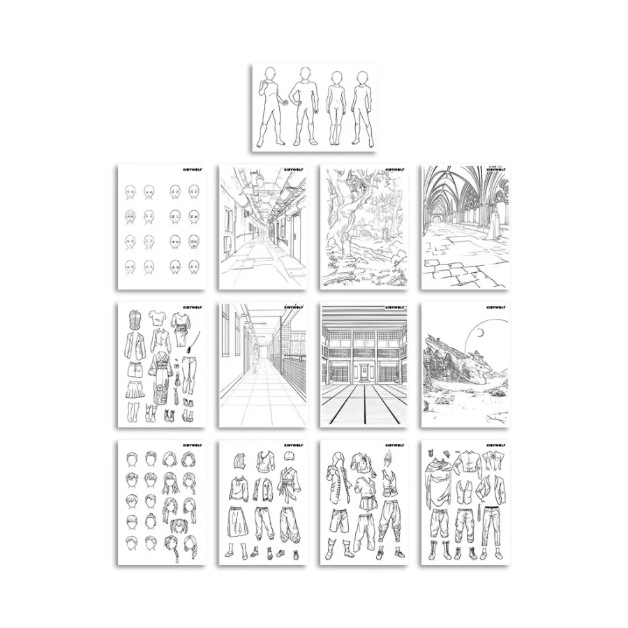 Podświetlany tablet do nauki pisania i rysowania K-DRAW-PRO - niebieski / Kidywolf