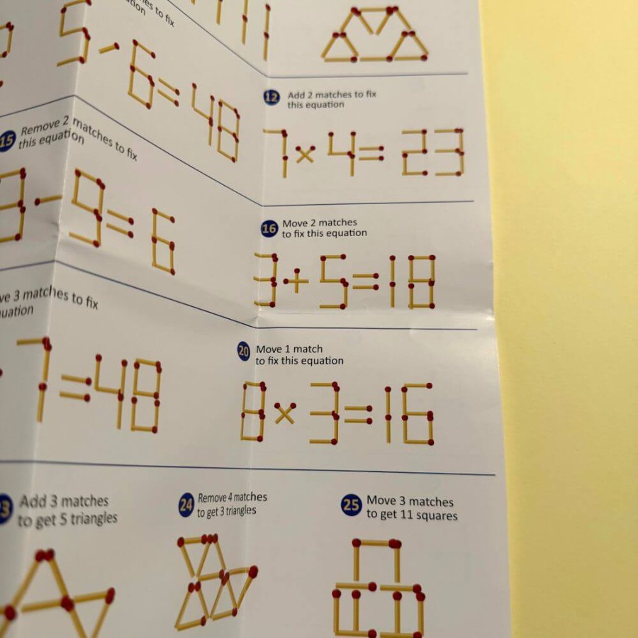 Podróżna gra magnetyczna - Gra w zapałki / The Purple Cow