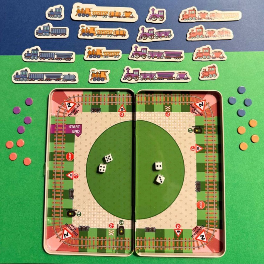 Podróżna gra magnetyczna - Wyścig pociągów / The Purple Cow