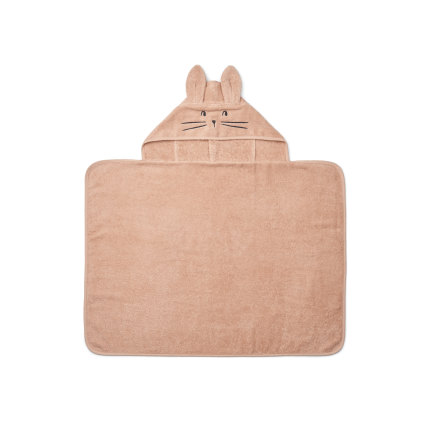 Ręcznik z kapturkiem dla niemowląt królik Vilas - pale tuscany / Liewood