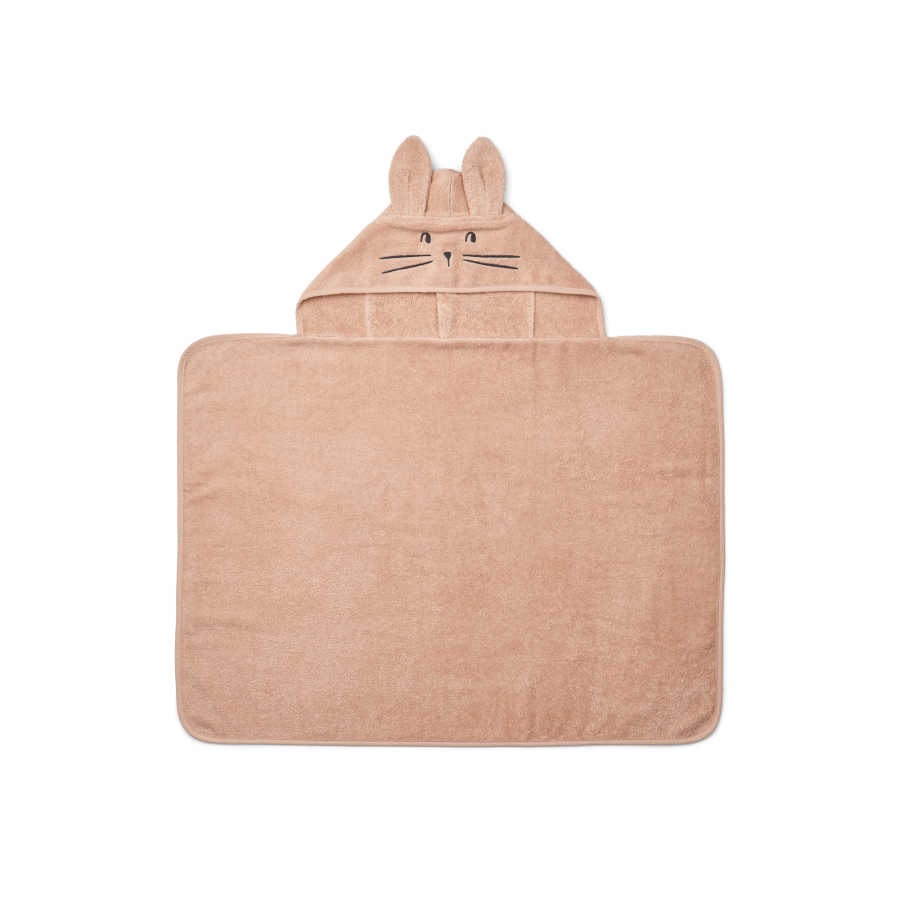 Ręcznik z kapturkiem dla niemowląt królik Vilas - pale tuscany / Liewood