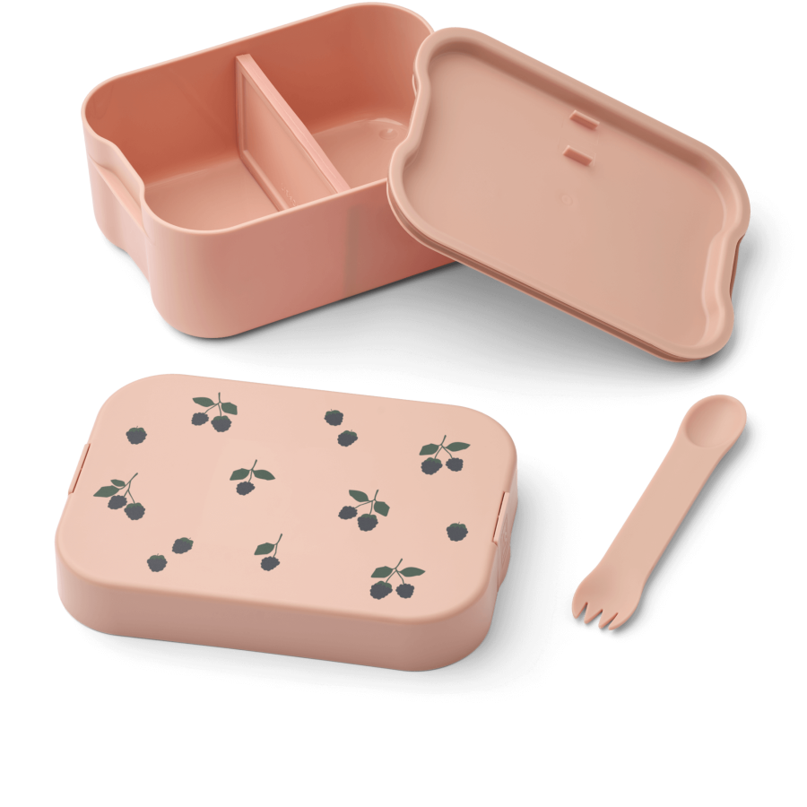 Lunchbox z przegródkami Kamil - berry, pale tuscany / Liewood