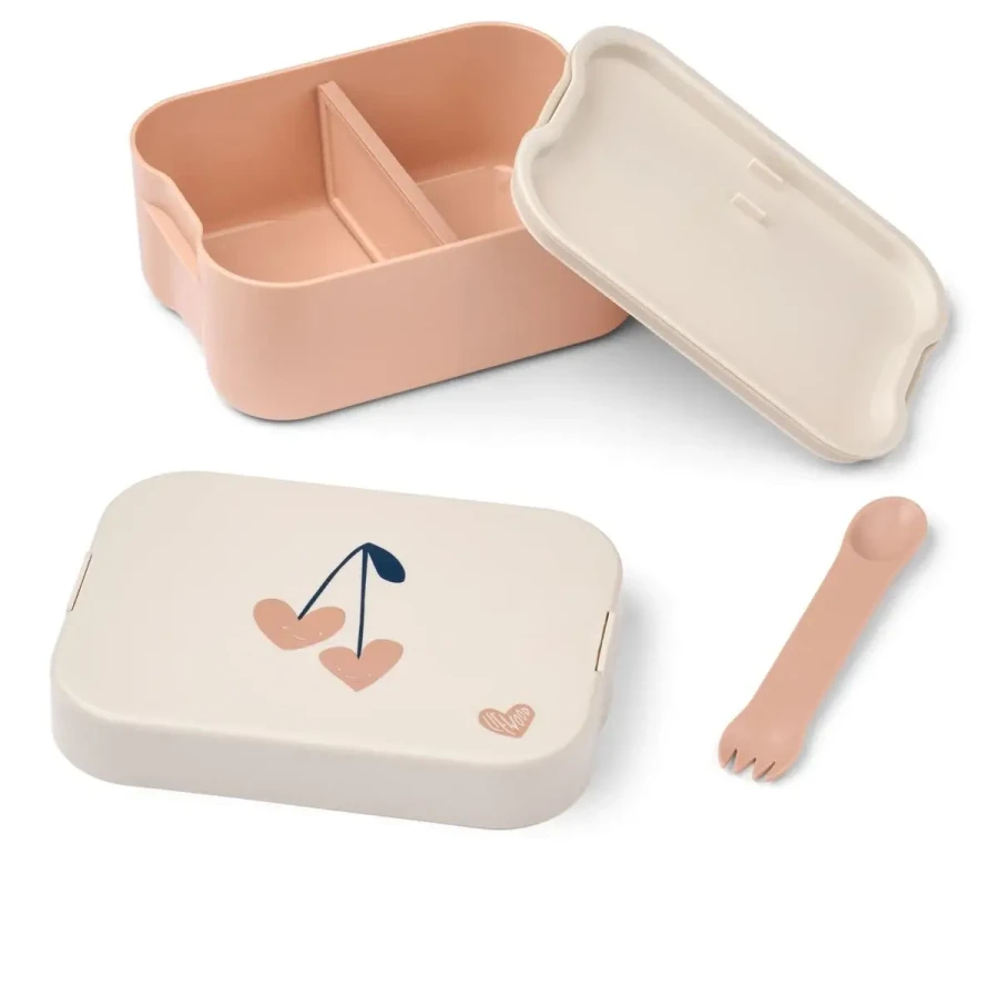 Lunchbox z przegródkami Kamil - sweetheart, sandy / Liewood